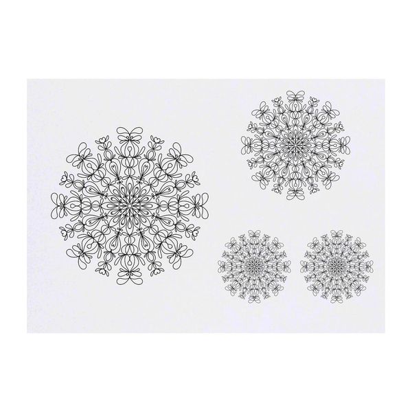 4 x 'Lineart Mandala' Temporary Tattoos (TO00073052)