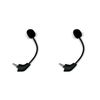 Alphatec 2 Pack Replacement HyperX Game Mic 3.5mm Microphone Boom for Kingston HyperX Cloud, Cloud X, Cloud 2 II, Cloud Core and Cloud Pro Silver Gaming Headsets