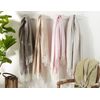 SARO LIFESTYLE Herringbone Pattern Tassel Fringe Hem Lightweight Throw Blanket