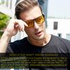 ATTCL HD Night Driving Glasses Rectangular Man Yellow 6500