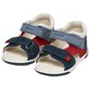 Geox B ZAPITO Boy Sandal, Navy/Red, 25 EU