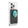 Blue Seahorse Monogram Letter N Art Script Initial Letter PopSockets PopWallet for MagSafe