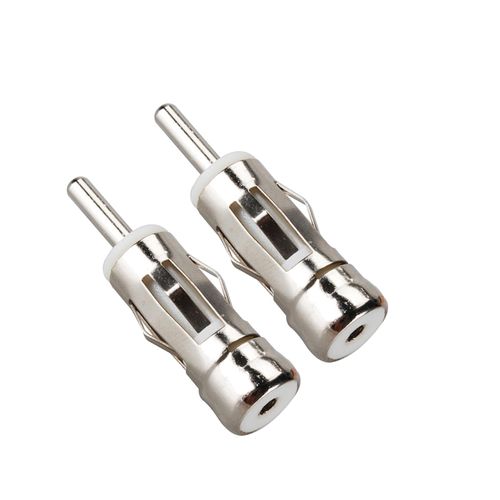 SZSAUTO Vehicle Antenna Adapter Connector ISO to DIN Plug Universal Car Stereo FM AM Radio Antenna Adapter for Car Truck Audio Radio Head Unit Stereo Receiver (2-Pack)