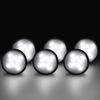 YGS-Tech LED Under Cabinet Lighting Kit, 1020 Lumens LED Puck Light, 5000K Daylight White, CRI90+, Touch Dimming, Black Trim All Accessories Included, for Kitchen, Closet Lights, Safe Light, 6-Pack