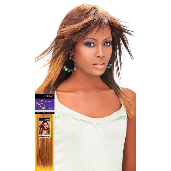 Outre PREMIUM NEW YAKI 100% Human Hair Yaki Bulk 18" color 4  Weaving/Braiding