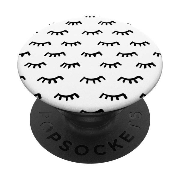 Lots of Lashes Eyelashes Makeup Mascara Design PopSockets PopGrip: Swappable Grip for Phones & Tablets