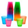 Party Essentials Hard Plastic 2-Ounce Shot/Shooter Glasses, 40-Count, Assorted Neon