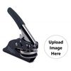 Shiny Custom Text, Handheld Embosser Seal - 1 5/8" Round Personalized Paper Embosser
