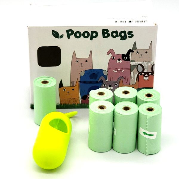 Dog Poop Bags for Pet Waste, Poopbags Clean 7 Rolls 105 count (1 FREE Dispenser)