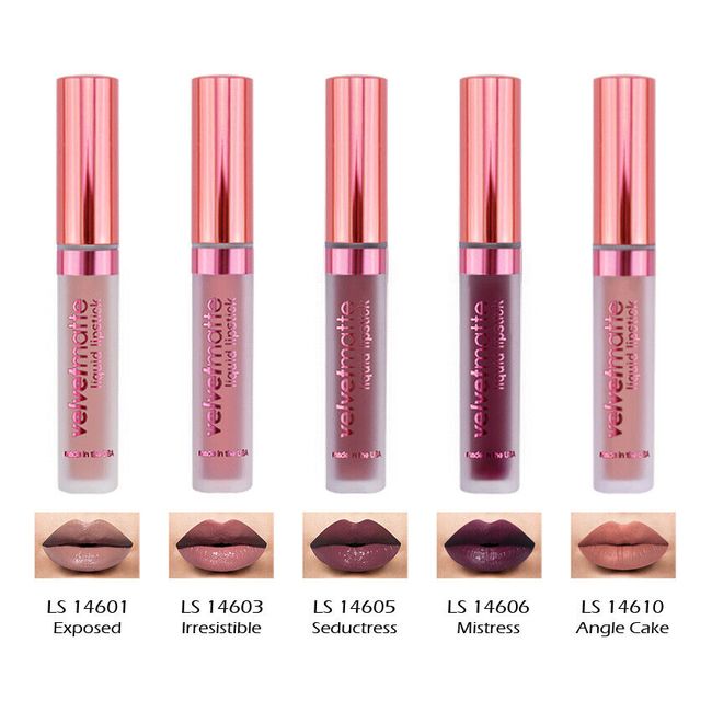 5 LA SPLASH Velvet matte Liquid Lipstick "5 Color Set" *Joy's cosmetics*