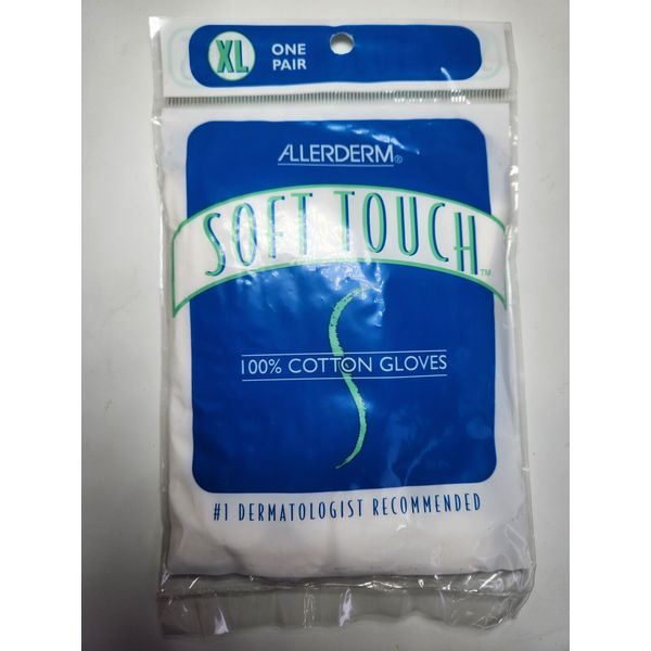 Allerderm Cotton Glove Liner Soft Touch XL Spa One Pair NEW