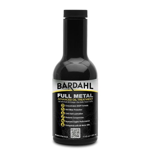 Bardahl 1560 Full Metal Motor Oil Additive - Car Engine Protection Treatment - ZDDP Formula with C60 Fullerenes Nano Anti-Wear Anti-Friction Formula to Protect & Lower Temperature - 12 fl oz (1 Pack)