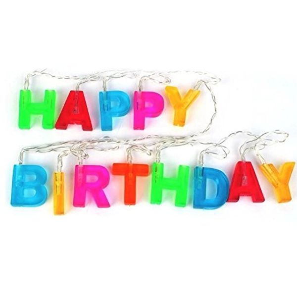 Party Park Happy Birthday LED Lights, Garland Decoration, Birthday Party Decoration Light Illumination