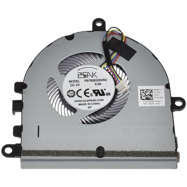 LPUK CPU Cooling Fan Replacement for Dell Inspiron 3583, 3584, 3585, 5570, 5575 Vostro 3583, 3584 p/n: 07MCD0, CN-07MCD0, DC28000K7F0, DC28000K7E0