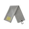 CybGene Microfiber Golf Towel, 16'x 24', Grey - Initial S