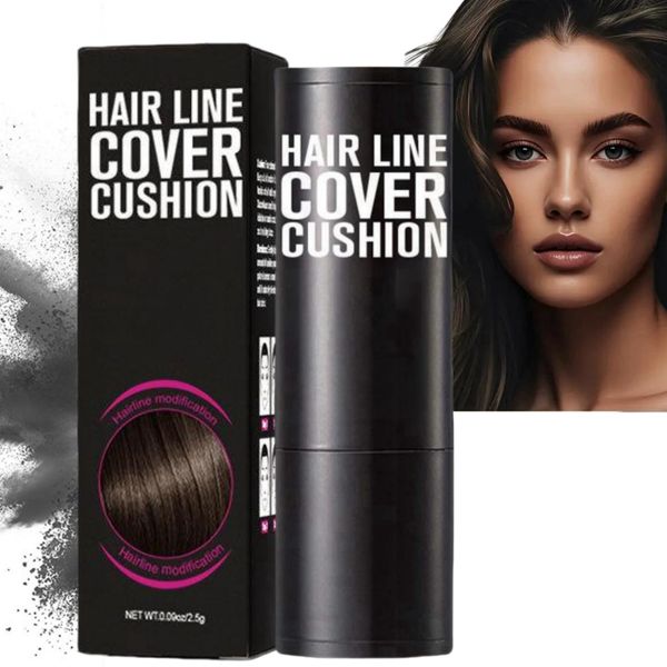 Hairline Shadow Powder,Black Hairline Powder Stick,Hairline Powder Root Touch Up,Instantly Hairline Finishing Stick,Hair Touch-Up for Root Concealer,Quickly Cover Hairline,Hair Filler Powder(Black)