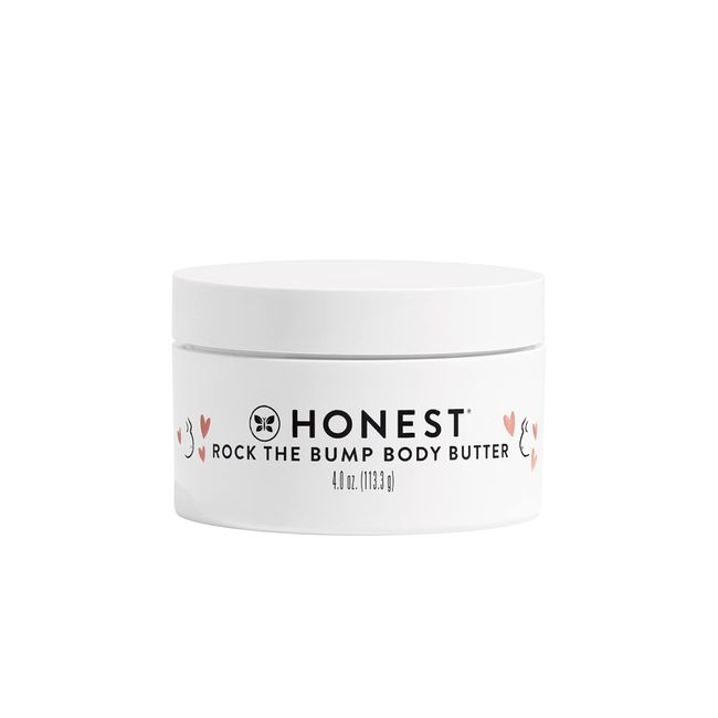 The Honest Company Honest Mama Rock The Bump Body Butter | Moisturizing Stretch Mark Cream | Shea Butter, Avocado Oil, Vitamin E | 4 oz