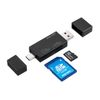 Sanwa Direct SD Card Reader Micro SD Card Type-A Type-C Android Smartphone Tablet Mac Windows 400-ADR329BK