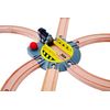 Hape Adjustable Rail Turntable – 6-Way Train Track Accessory with Rotating Knob for Big Engines