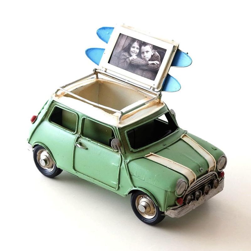 Mini Cooper Toy Antique Style Stylish Classic Car Retro American ...