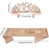 18TH BIRTHDAY SASH AND RHINESTONE CROWN