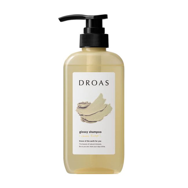 DROAS Glossy Shampoo, Bottle Type, 13.5 fl oz (400 ml), Classic Fruity Scent, Damage Repair, Smooth Hair Care, Moisturizing, Mud, Clay