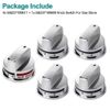 5 PCS Replacement Oven Knobs for LG Gas Range, LRG30355ST LRG30357ST Gas Stove