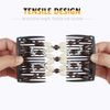 Dadabig 7 PCS Beaded Hair Combs, Stretchy Double Hair Comb Elastic Comb Double Hair Combs Clips Hair Clip Stretchy for Women Girls Hair Accessory DIY Hair Styling Tool, 7 Styles