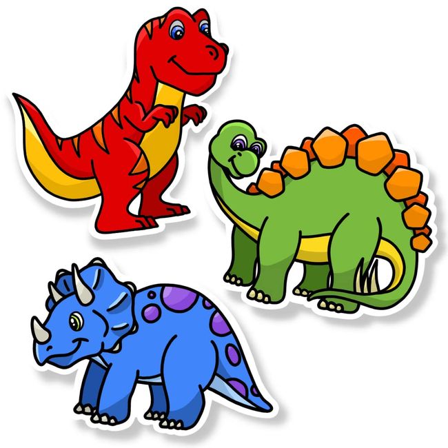 Magnetic Dry Erase Eraser Set for Whiteboard - 3 Pack Cute Dinosaurs - Triceratops, Stegosaurus, Tyrannosaurus Rex (T-Rex) - for Kids and Classroom Board Accessories