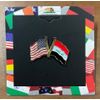 Iraq-USA Double Lapel Pin Enamel Lapel Pin