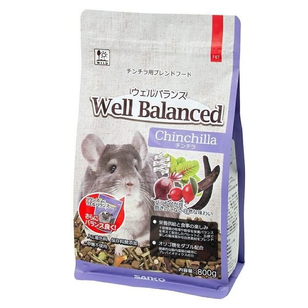 Well Balance Chinchilla Food 800g 529