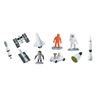Miniblings 9X Space Set Spaceman Moon Universe Shuttle Figures Toy Figurines