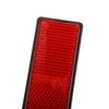 uxcell 2pcs Front Lower Fork Reflector Sticker Rear Saddlebag Reflective Cover Universal Red