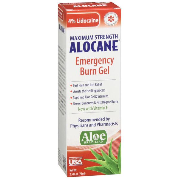 ALOCANE MAXIMUM STRENGTH EMERGENCY BURN GEL HEALING PROCESS 2.5OZ