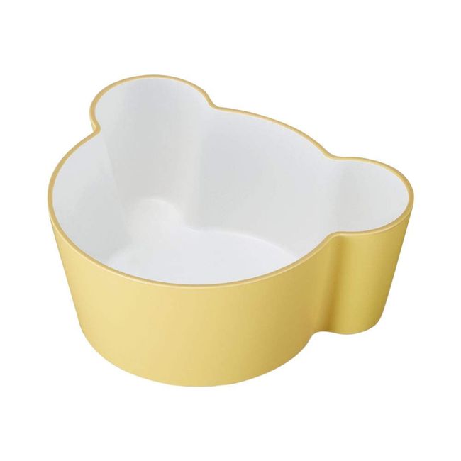 tak Kids Dish Bowl Bear Medium Kids Bowl Yellow 11 x 13.8 x 5.5cm JTN-0131-YL