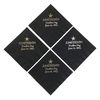 Juneteenth Decorations Napkins 5 inch Cocktail Size 20 Count Black Silver (20)
