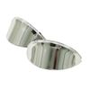 EMPI 6458 SMOOTH STAINLESS HEADLIGHT EYEBROWS VW AIR COOLED BUGGY BUG GHIA SUPER