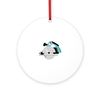CafePress Circular Saw 4" Round MDF Wood Ornament