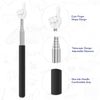 PEAPIN 2PCS Retractable Teacher Pointer, White Extendable Classroom Pointer Stick for Teaching, Presentations & Lectures Durable Instructional Tool for Educators