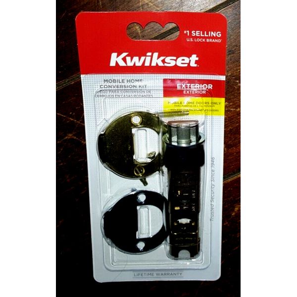 Kwikset Exterior Door Mobile Home Conversion Kit~22827 CP DL 2WAL DI 3/26 CNV KI