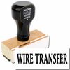 Wire Transfer Rubber Stamp Size 1/2" Tall x 1-1/2" Wide