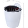 Wall Mounted Tabletop White Plastic Planter Pots, Mini Plant Container, Set of 4