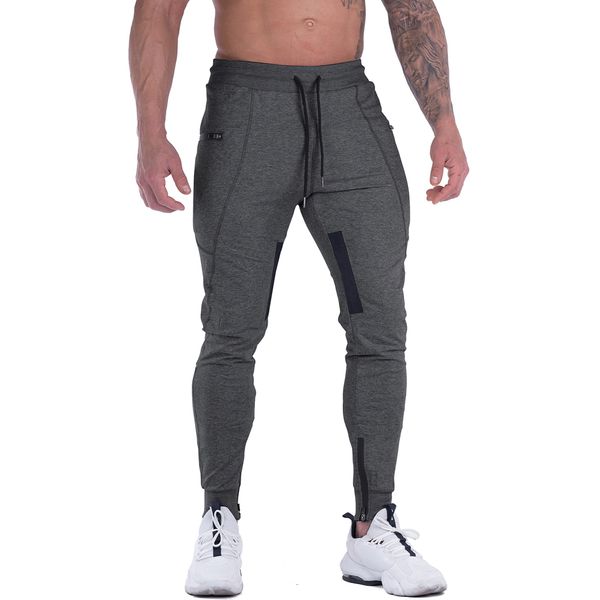 MAIKANONG Mens Slim Joggers Sweatpants Tapered Gym Pants Casual Training Workout Pants Track Pant Dark Gray