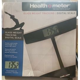 Health O Meter Scale, Weight Tracking Digital Bathroom Scale, Black