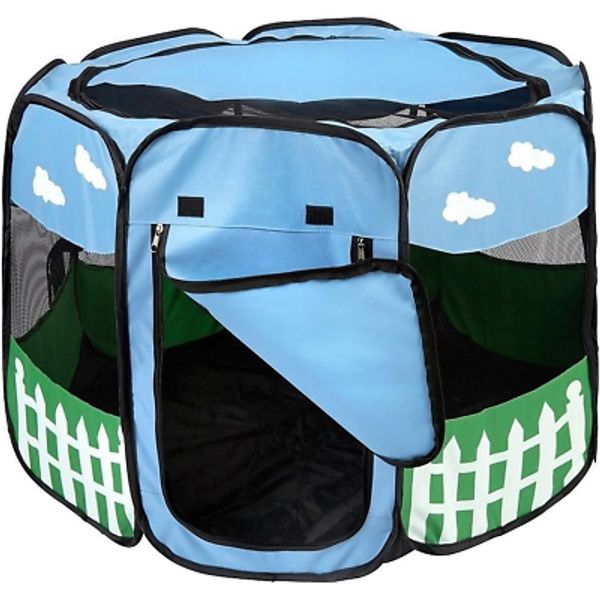 Pet Portable Foldable Play Pen Exercise Kennel Dogs Cats Indoor/Outdoor Tent for