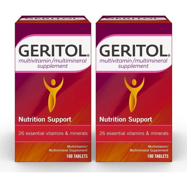 ( 2 pack )-Geritol Vitamins Multivitamin & Mineral Supplement, 100 ct Tablets