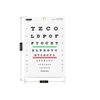 Snellen Eye Chart Red Green Lines 10 Feet Visual Acuity Range Eyes Vision Test