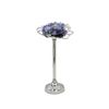 Godinger Candle Stick Holder Flower - 15.75" Nickel