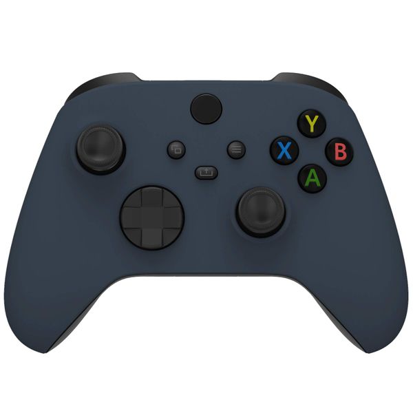 eXtremeRate Replacement Shell for Xbox Series X & S Controller - Personalized Upgrade - Midnight Blue Soft Touch Grip Custom Cover Case Faceplate for Xbox Core Controller [Controller NOT Included]