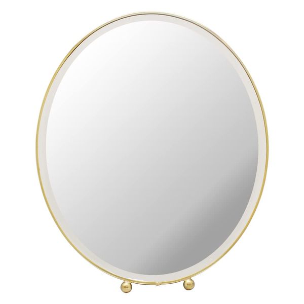 Rudik Stand &amp; Wall Brass Mirror